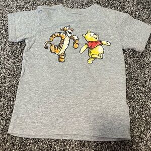 Disney Gray T-Shirt with Tigger and Pooh